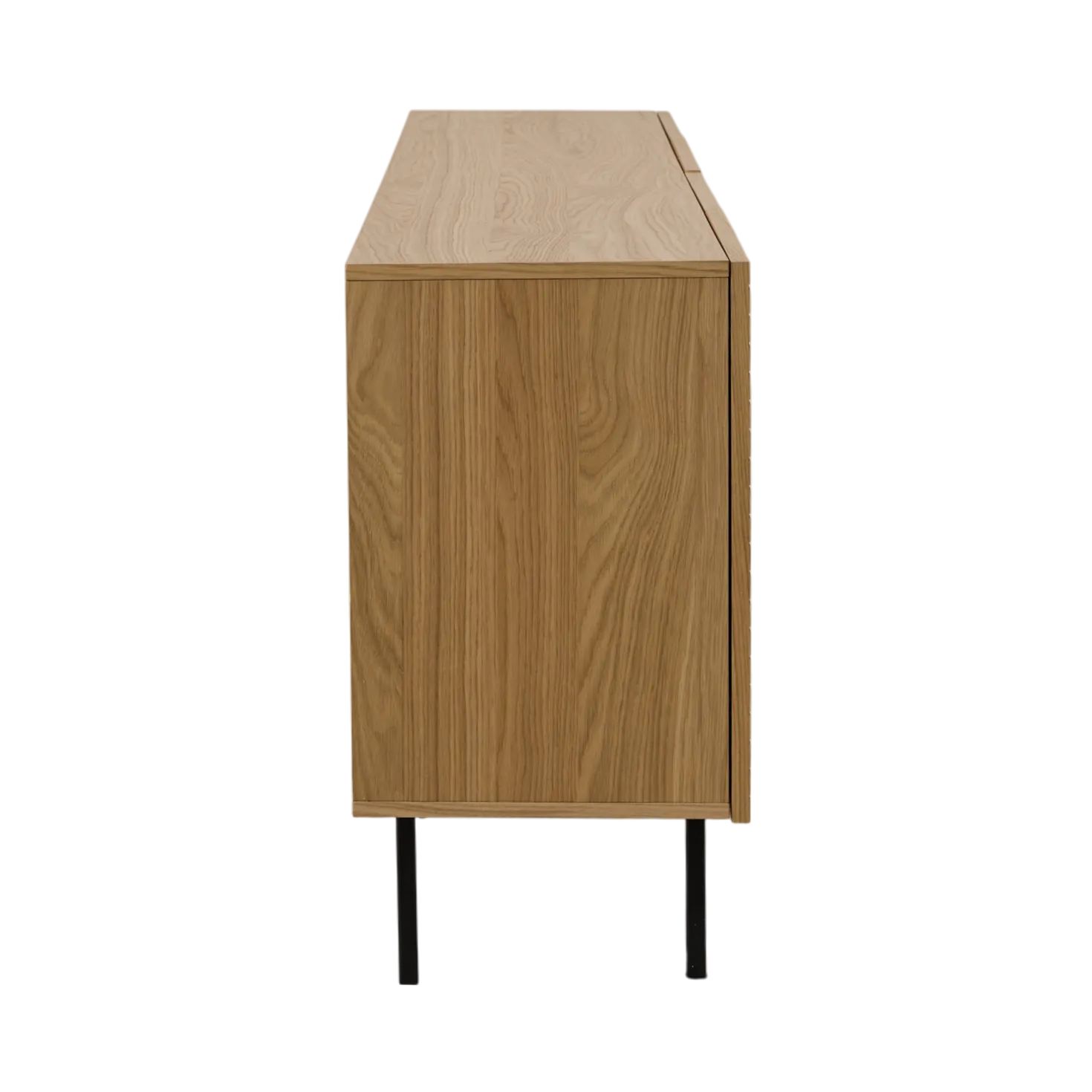 Buffet bois et pieds métal 4 portes 210 cm Alex