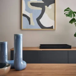 Buffet bois foncé et noir 192 cm Albi