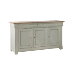 Buffet bois massif 3 portes 3 tiroirs 190 cm Embellie