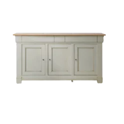 Buffet bois massif 3 portes 3 tiroirs 190 cm Embellie