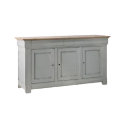Buffet bois massif 3 portes 3 tiroirs 190 cm Embellie