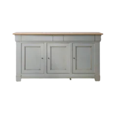 Buffet bois massif 3 portes 3 tiroirs 190 cm Embellie