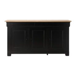 Buffet bois massif 3 portes 3 tiroirs 190 cm Embellie