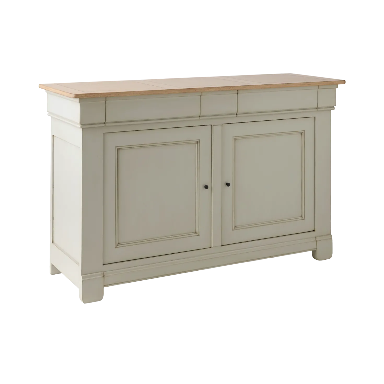 Buffet bois massif 2 portes 3 tiroirs 160 cm Embellie