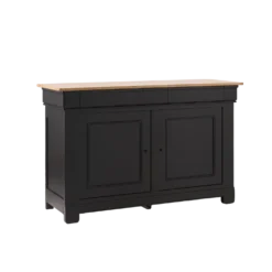 Buffet bois massif 2 portes 3 tiroirs 160 cm Embellie