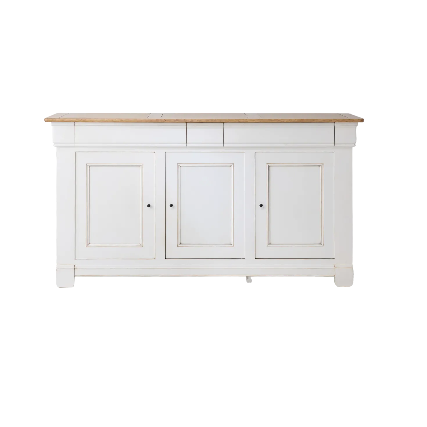 Buffet bois massif 3 portes 3 tiroirs 190 cm Embellie