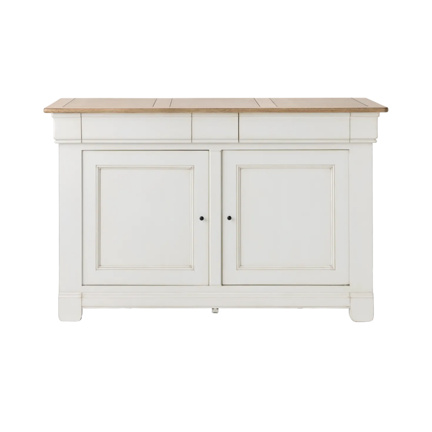 Buffet bois massif 2 portes 3 tiroirs 160 cm Embellie