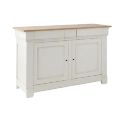 Buffet bois massif 2 portes 3 tiroirs 160 cm Embellie