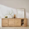 Buffet bois 4 portes 203 cm Albin