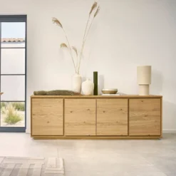Buffet bois 4 portes 203 cm Albin