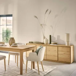 Buffet bois 4 portes 203 cm Albin
