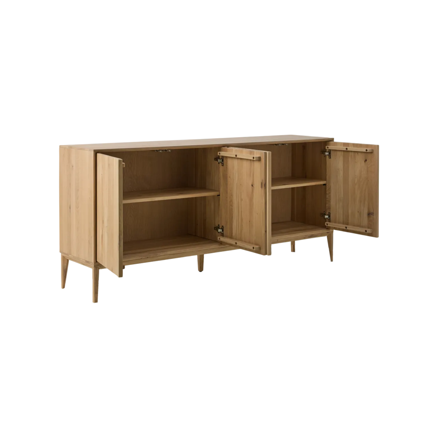 Buffet chêne massif 4 portes 178 cm Charles