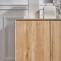 Buffet chêne massif 4 portes 178 cm Charles