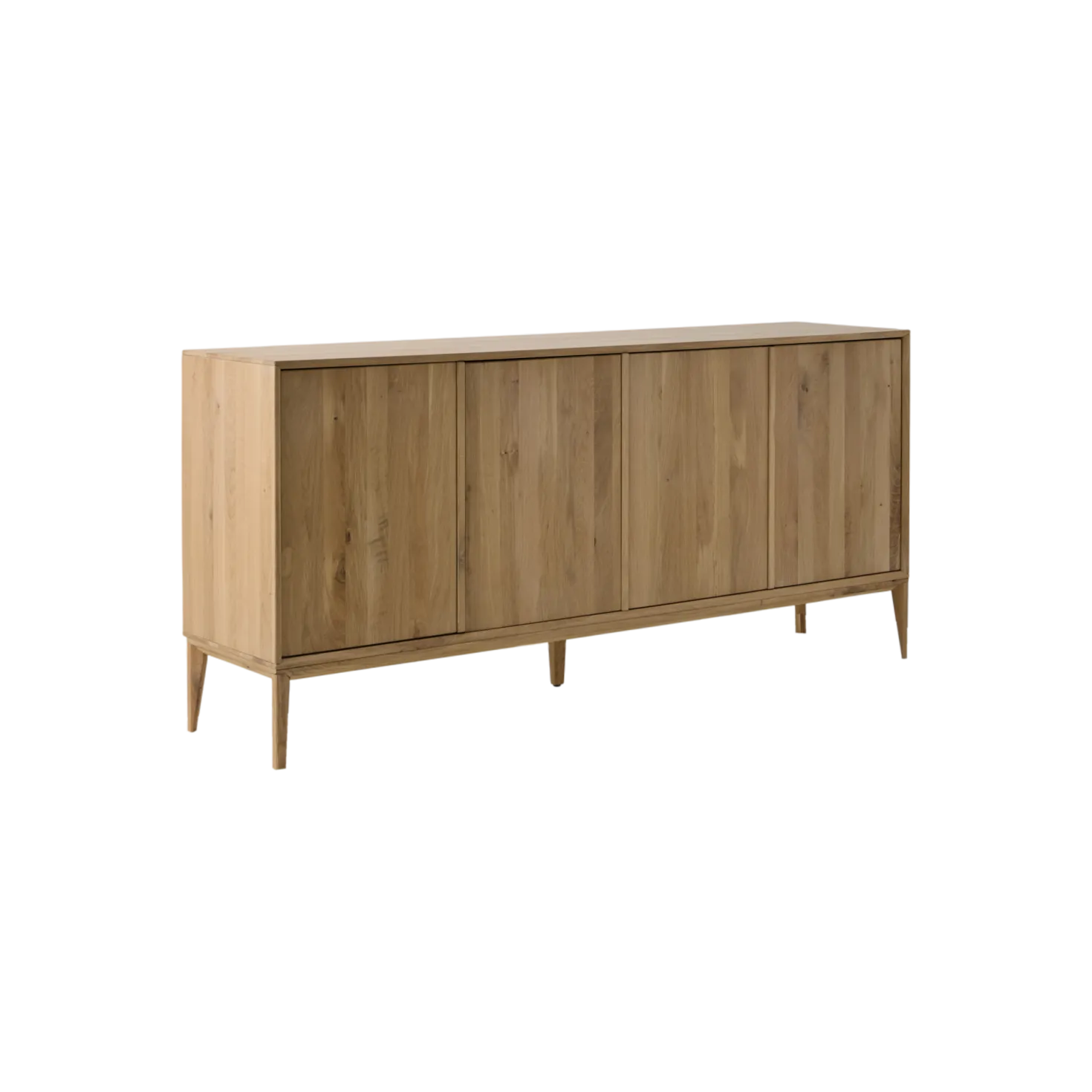 Buffet chêne massif 4 portes 178 cm Charles