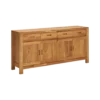 Buffet chêne massif 4 portes 4 tiroirs 182 cm Luminescence