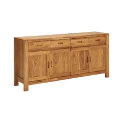 Buffet chêne massif 4 portes 4 tiroirs 182 cm Luminescence