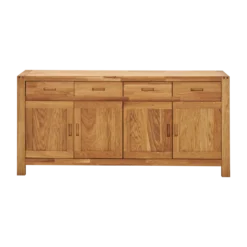 Buffet chêne massif 4 portes 4 tiroirs 182 cm Luminescence