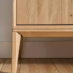 Buffet chêne massif 4 portes 3 tiroirs 221 cm Charles