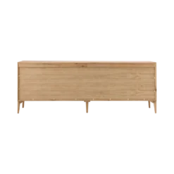 Buffet chêne massif 4 portes 3 tiroirs 221 cm Charles