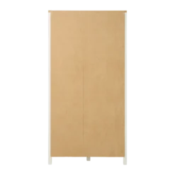 Buffet haut blanc et décor bois 1 porte Pivoine