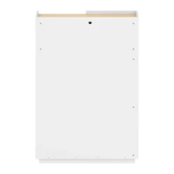 Buffet haut bois clair et blanc Nina