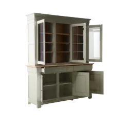 Buffet vaisselier bois massif 6 portes 3 tiroirs Embellie