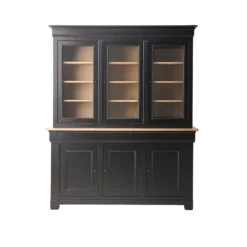 Buffet vaisselier bois massif 6 portes 3 tiroirs Embellie