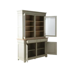 Buffet vaisselier bois massif 4 portes 3 tiroirs Embellie