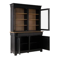 Buffet vaisselier bois massif 4 portes 3 tiroirs Embellie