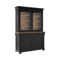Buffet vaisselier bois massif 4 portes 3 tiroirs Embellie