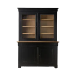 Buffet vaisselier bois massif 4 portes 3 tiroirs Embellie