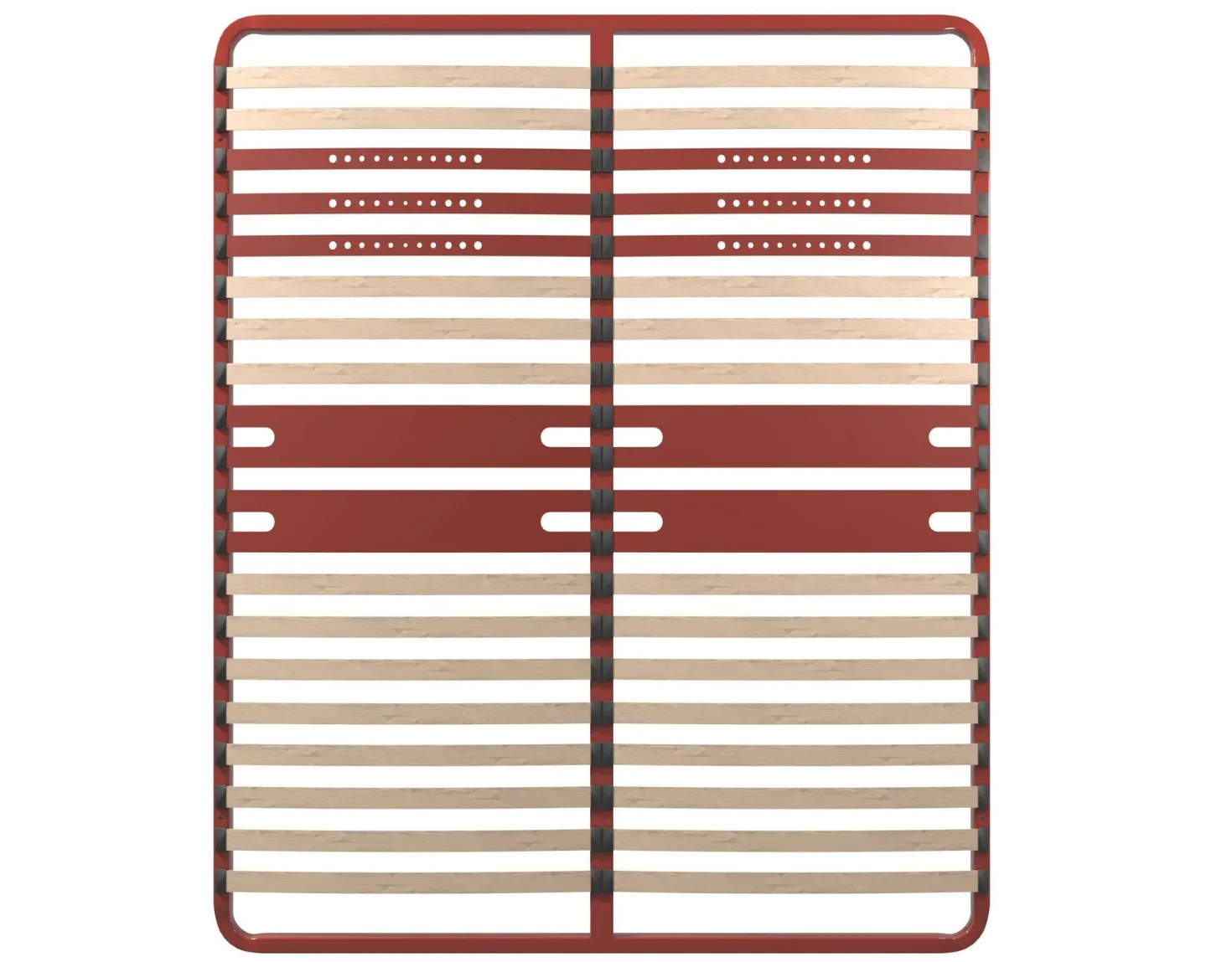 BULTEX Sommier cadre métal à lattes 5 zones 4 cm Morpho