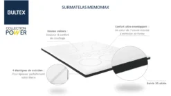 BULTEX Surmatelas memomax 7