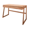 Bureau avec tablette en hêtre massif Cyriel