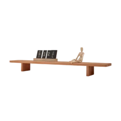 Bureau avec tablette en hêtre massif Cyriel