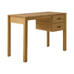 Bureau chêne massif 2 tiroirs Luminescence
