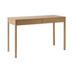 Bureau décor bois 2 tiroirs Simon