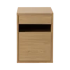 Caisson de bureau décor bois 1 tiroir 1 porte Simon