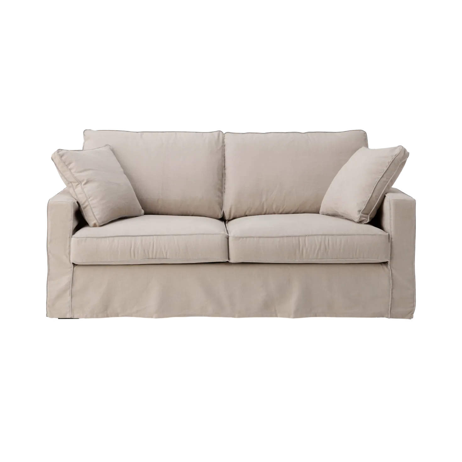 Canapé convertible coton/lin déhoussable Margot