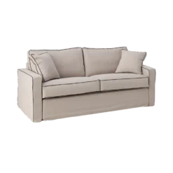 Canapé convertible coton/lin déhoussable Margot
