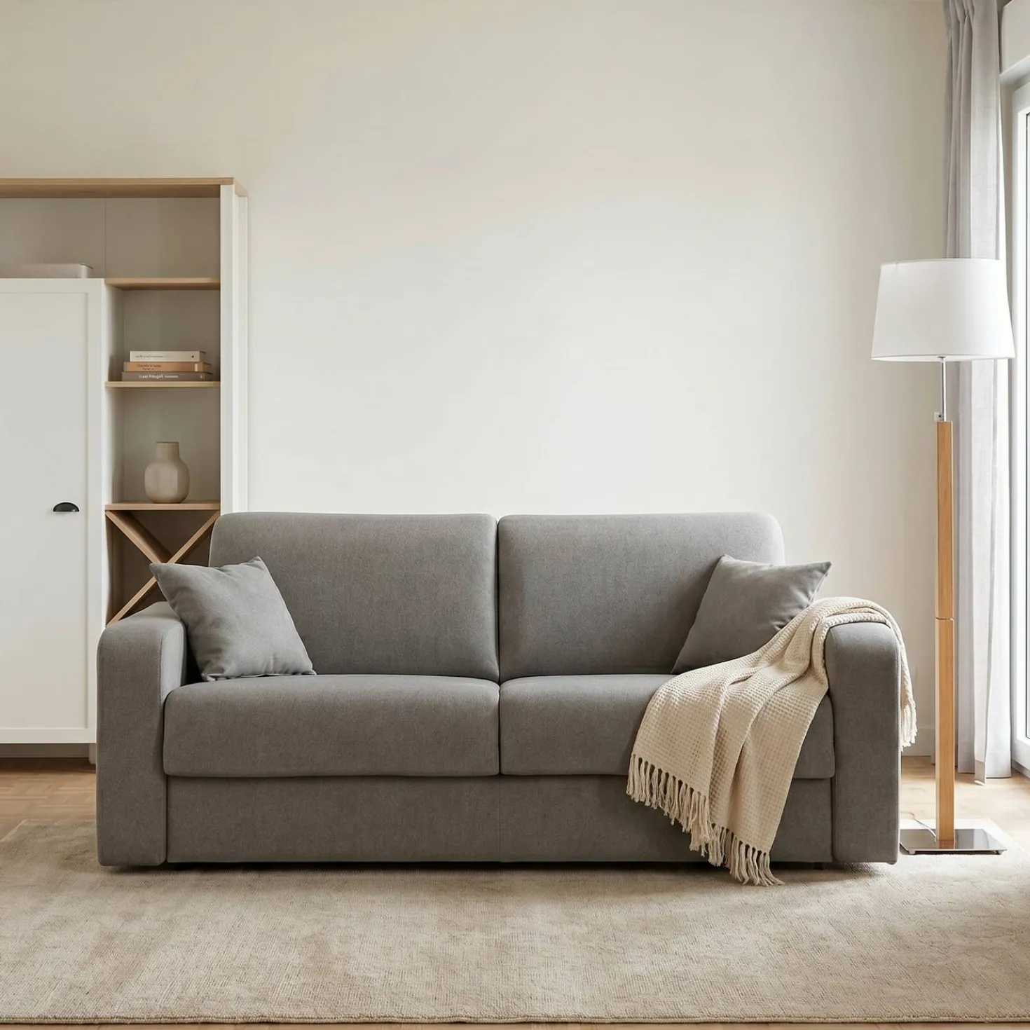 Canapé convertible tissu déhoussable Alizée