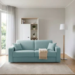 Canapé convertible tissu recyclé déhoussable Alizée