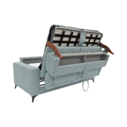 Canapé convertible tissu recyclé déhoussable Alden