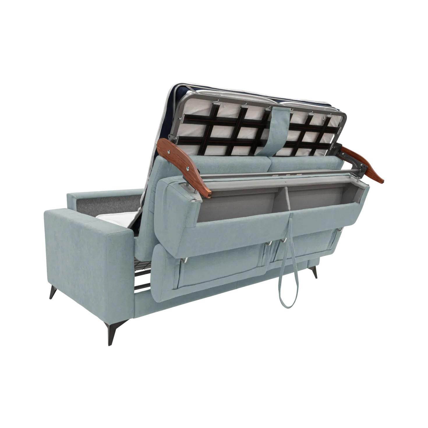 Canapé convertible tissu recyclé déhoussable Alden