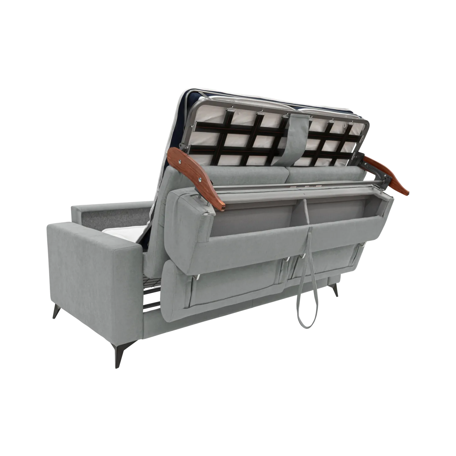 Canapé convertible tissu recyclé déhoussable Alden