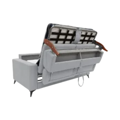 Canapé convertible tissu recyclé déhoussable Alden