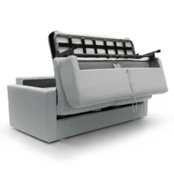 Canapé convertible tissu recyclé déhoussable Aubin