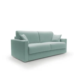 Canapé convertible tissu recyclé déhoussable Aubin