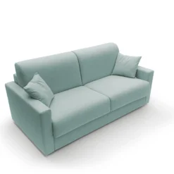 Canapé convertible tissu recyclé déhoussable Aubin
