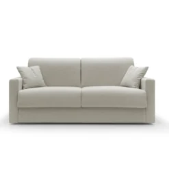 Canapé convertible tissu recyclé déhoussable Aubin